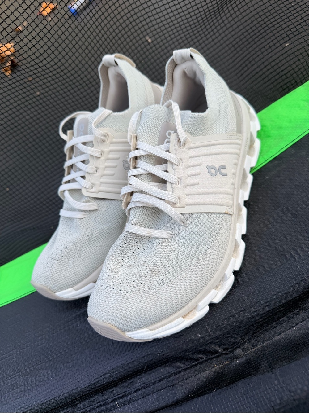 On Running Women's Cloudswift Athletic Shoes in Light Beige/White